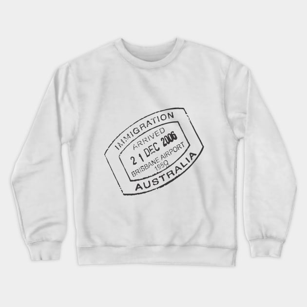 Stamp Crewneck Sweatshirt by JJtravel